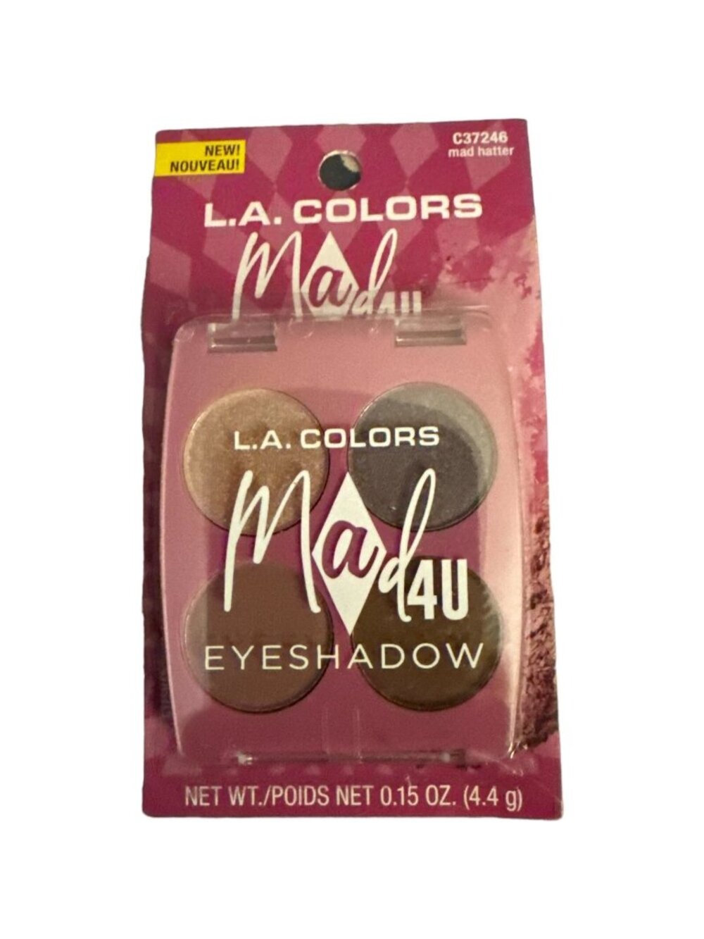 L.A. Colors Eyeshadow Quad Palette Mad Hatter Mad 4 U